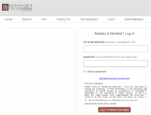 Tablet Screenshot of markettrendsignal.com